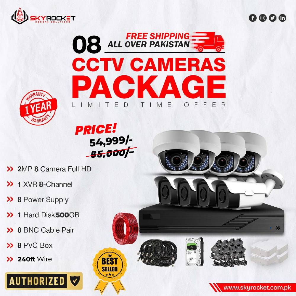 New Deals 8 Cameras Package - Skyrocket – Smart Surveillance for Home ...